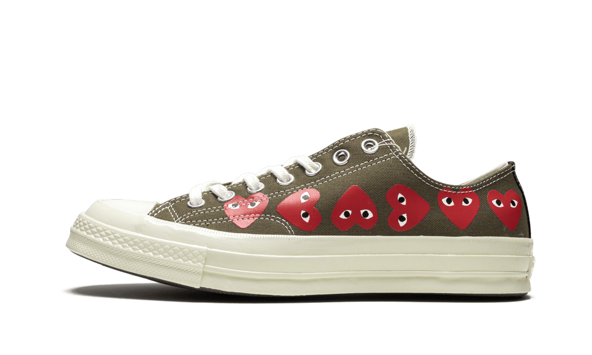 Converse Chuck Taylor All Star 70 Ox Comme des Garcons Multi Heart Green