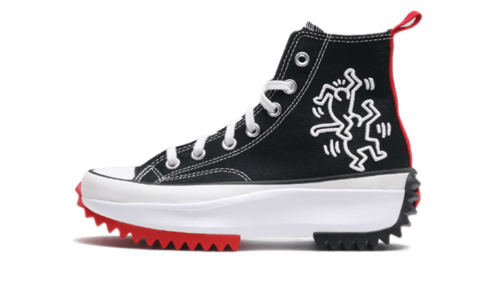 Converse Run Star Hike Hi Keith Haring Black, Black/White/Red (171859C)