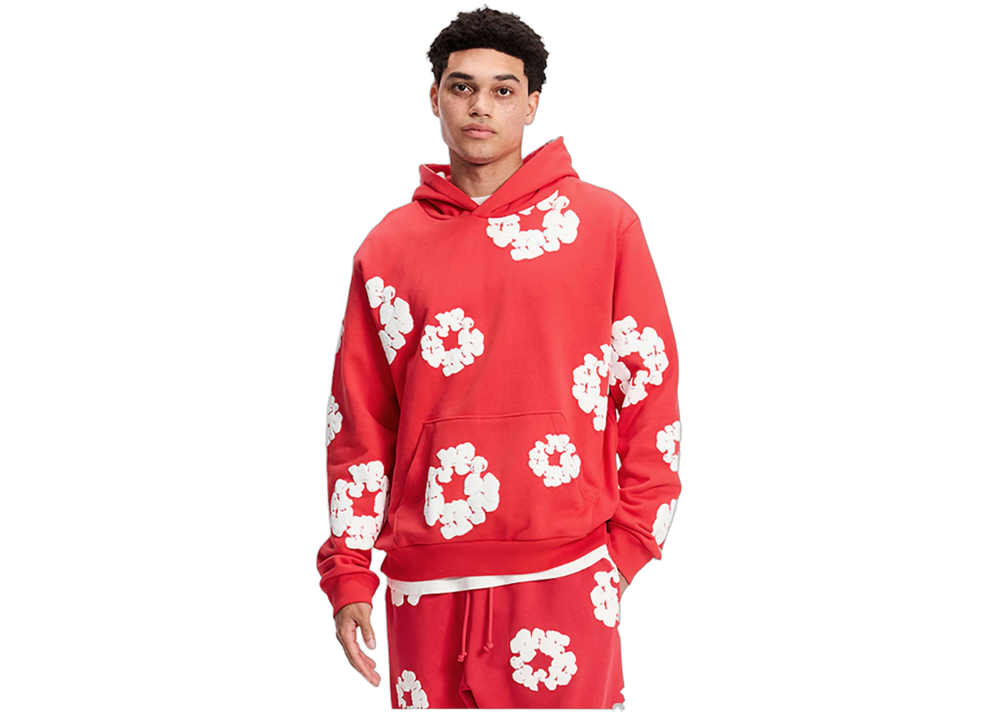 Denim Tears Cotton Wreath Hoodie Red, Red (denim-tears-cotton-wreath-sweatshirt-red)