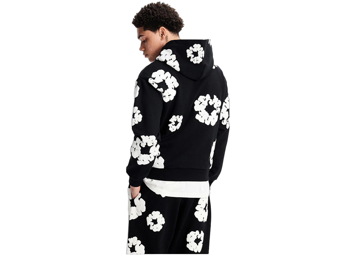 Denim Tears The Cotton Wreath Hoodie Black