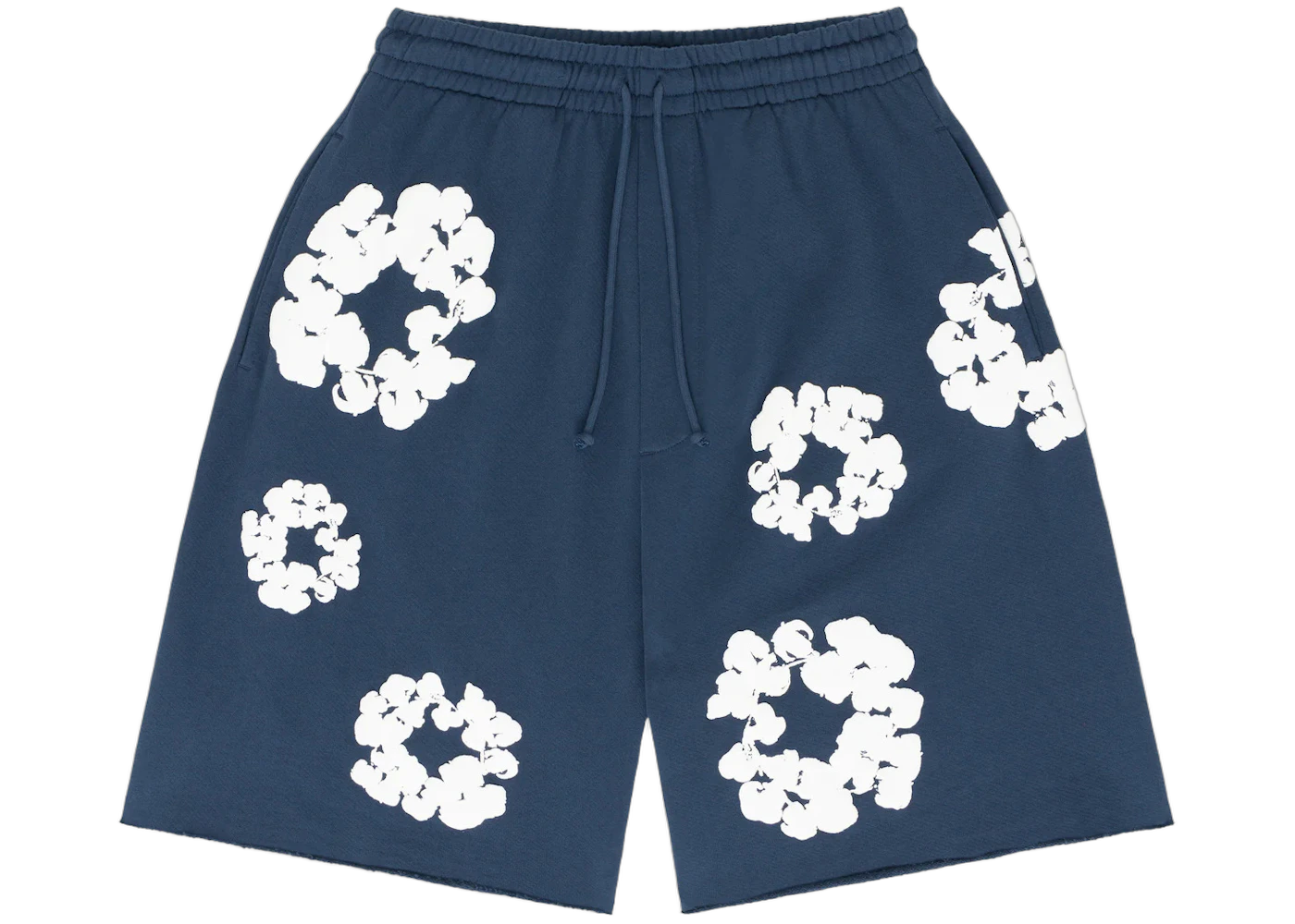 Denim Tears The Cotton Wreath Shorts Navy, Navy (denim-tears-the-cotton-wreath-shorts-navy)