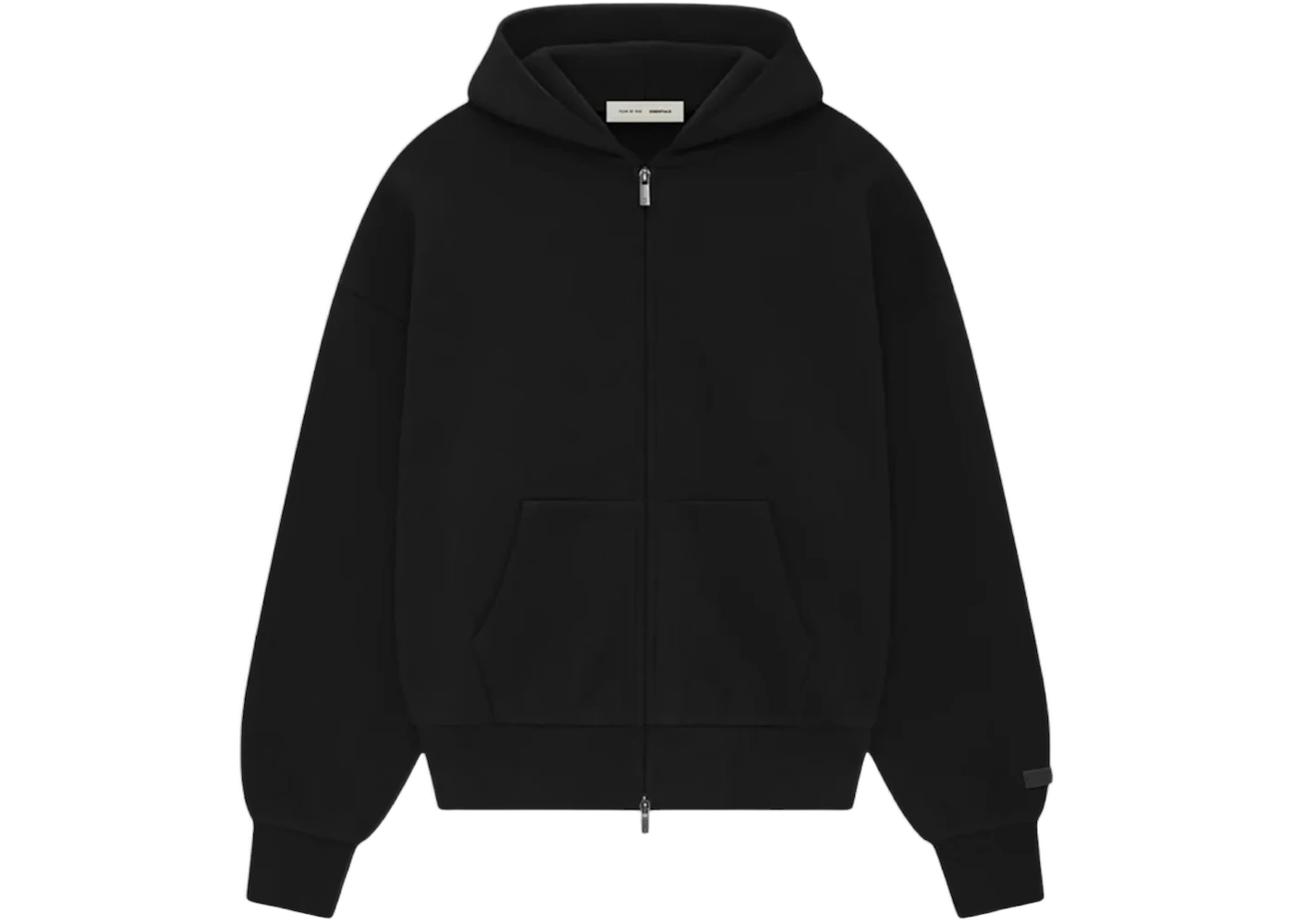 Fear of God Essentials Zip Up Hoodie Black