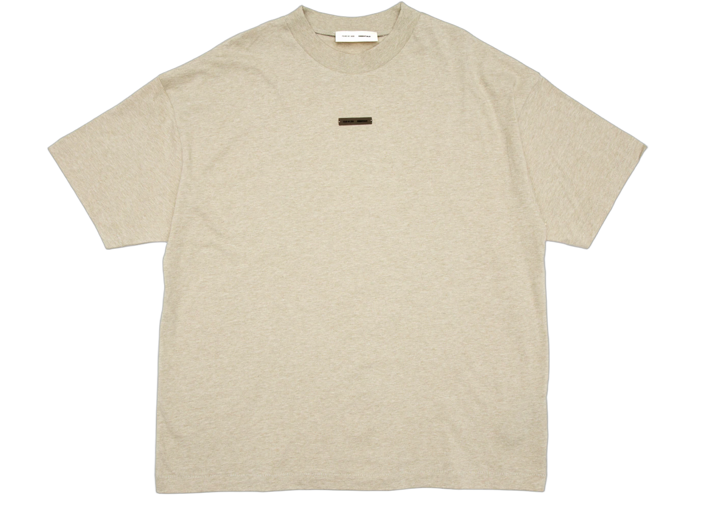Fear of God Essentials Classic Short Sleeve Tee Heather Stone - Sneak