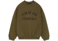 Fear of God Essentials Fleece Crewneck Olive