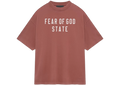 Fear of God Essentials Heavy Crewneck T-Shirt Crimson