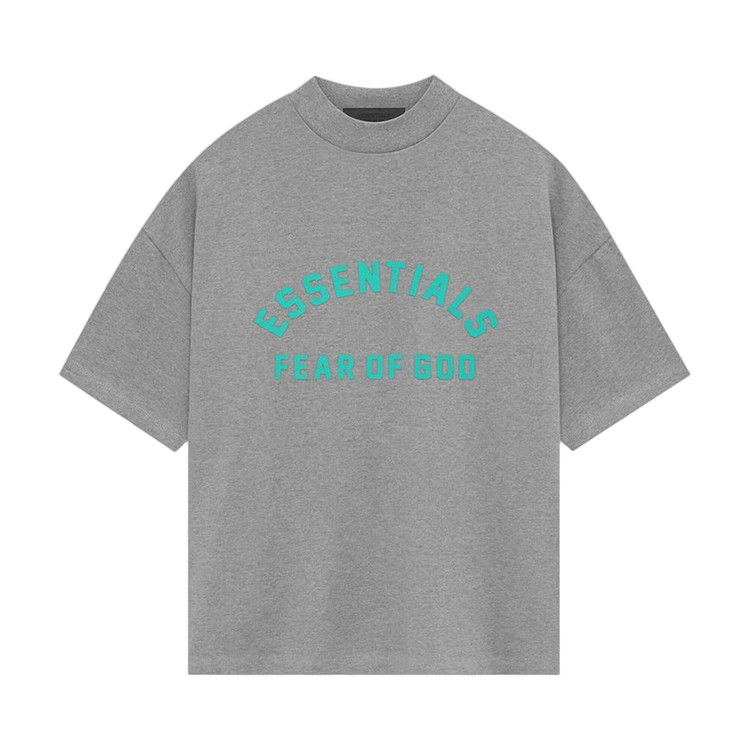 Fear of God Essentials Heavy Jersey Short-Sleeve T-Shirt Dark Heather Oatmeal