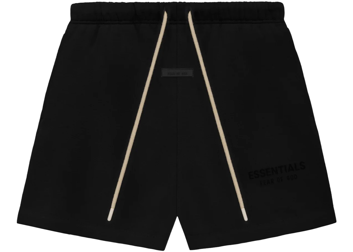 Fear of God Essentials Sweatshorts Jet Black, Jet Black (fear-of-god-essentials-sweatshort-jet-black)