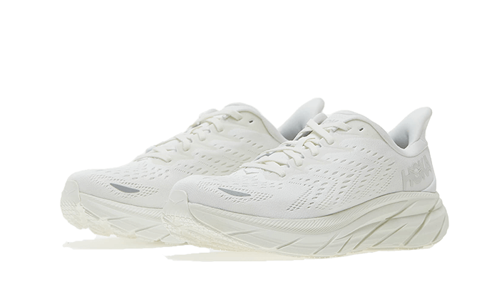 Hoka One One Clifton 8 White, White/White (1119394-WWH)