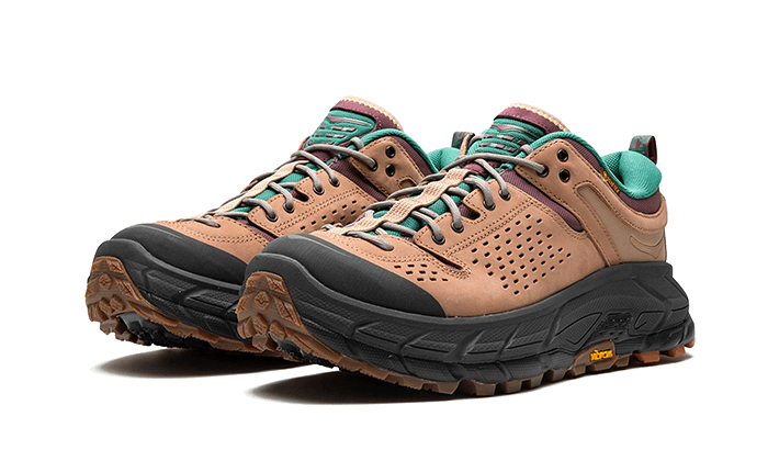 Hoka One One Tor Ultra Low Bodega, Tan/Purple/Aqua (1145771-NBYL)