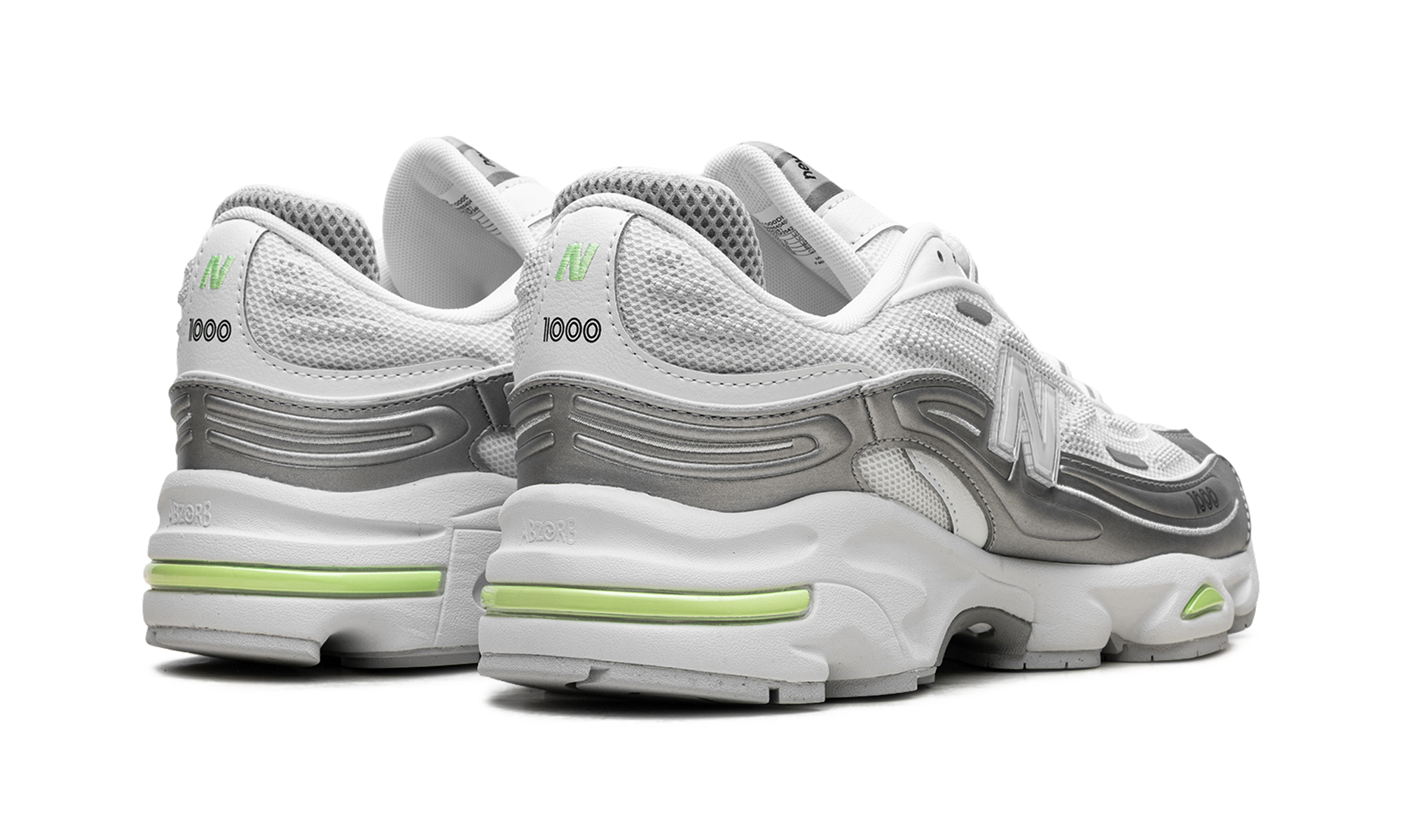 New Balance 1000 White Silver Mint Flash