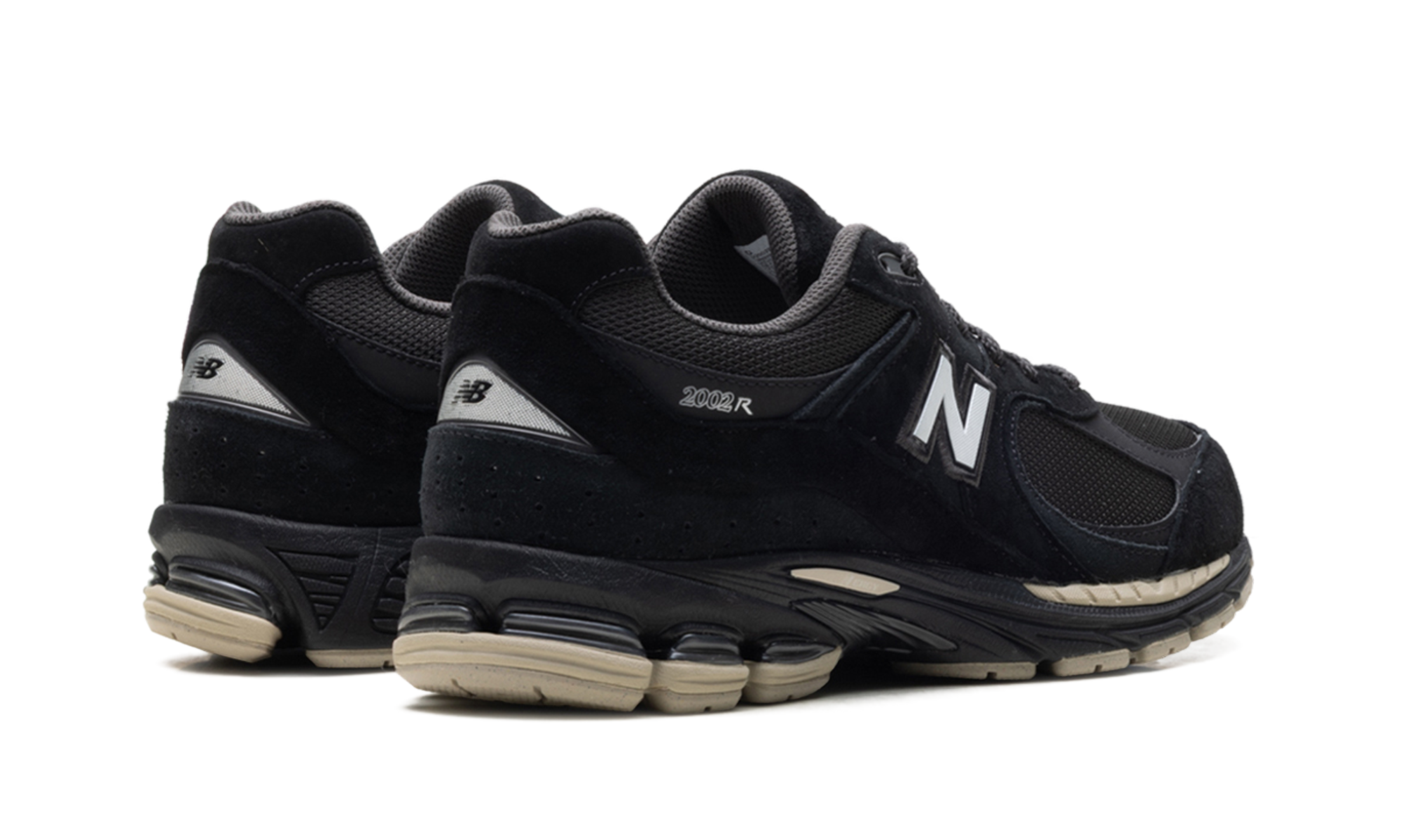 New Balance 2002R Black Timber Wolf White