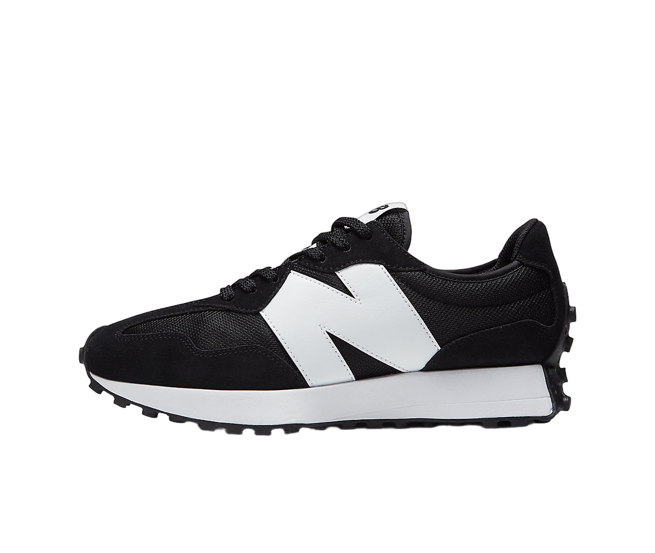 New Balance 327 Black White N Logo, Black/White (MS327CBW)