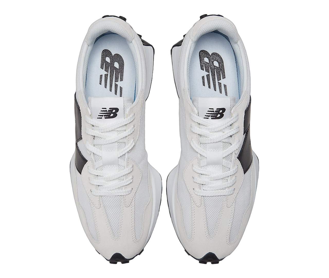 New Balance 327 White Black, White/Black (MS327CWB)