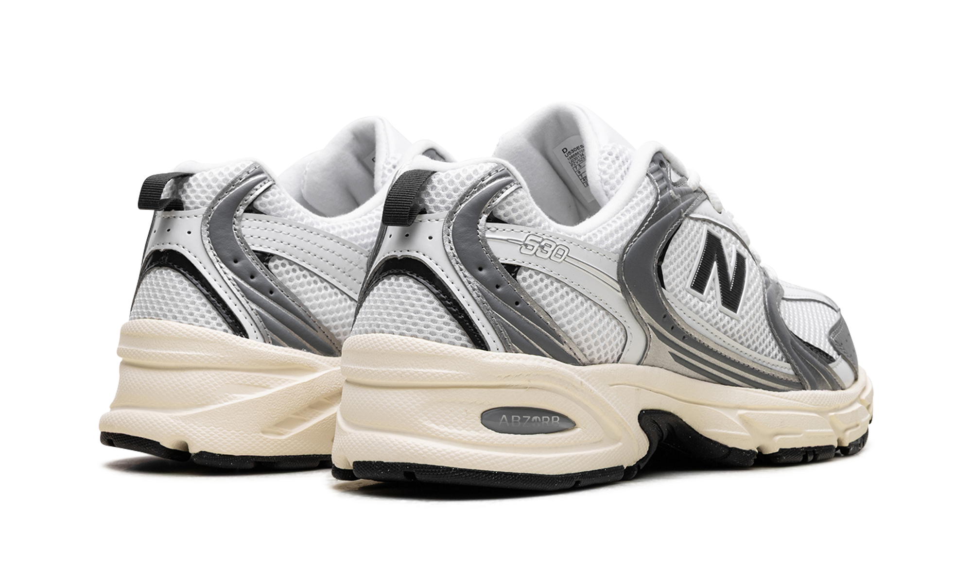 New Balance 530 Silver Metallic Black Cement