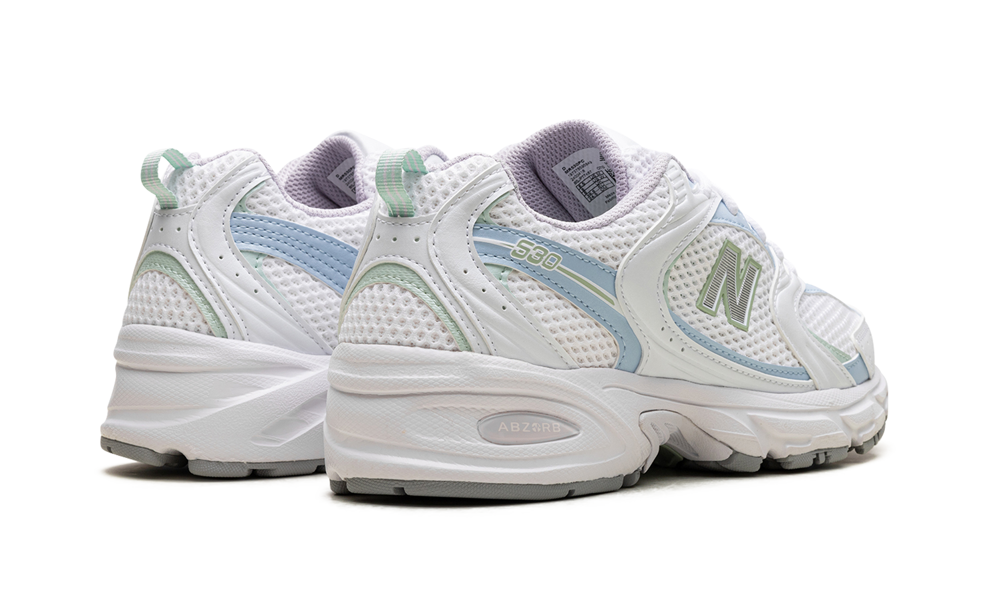 New Balance 530 White Light Chrome Blue Clay Ash
