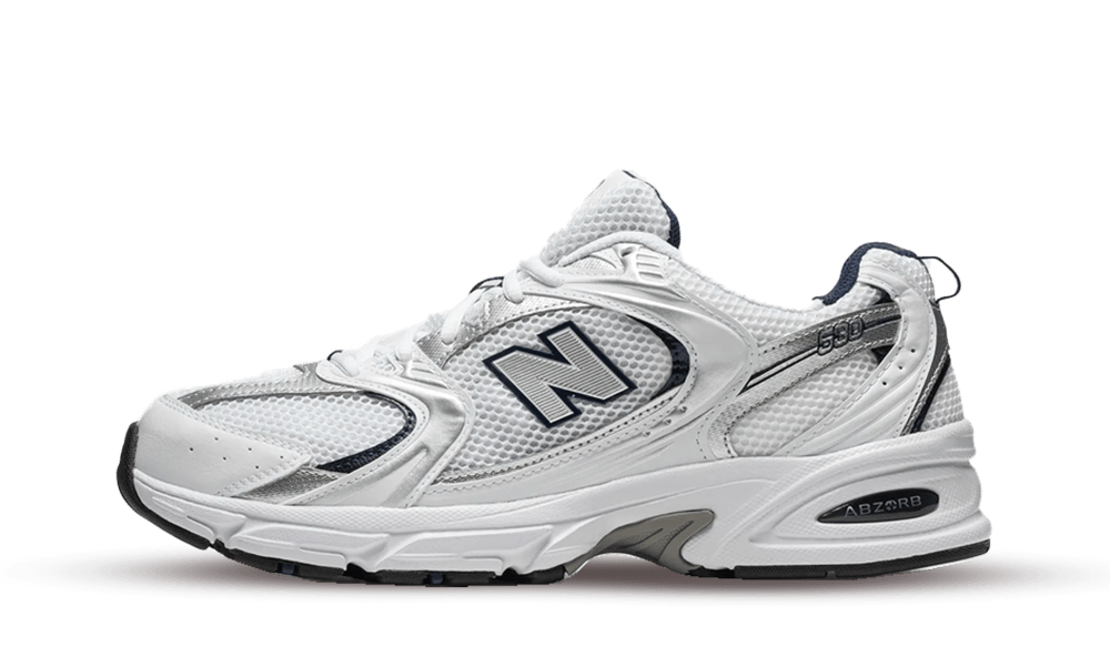 New Balance 530 White Silver Navy, White/Silver/Navy (MR530SG)