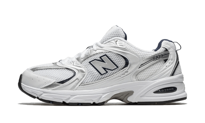 New Balance 530 White Silver Navy - Sneak