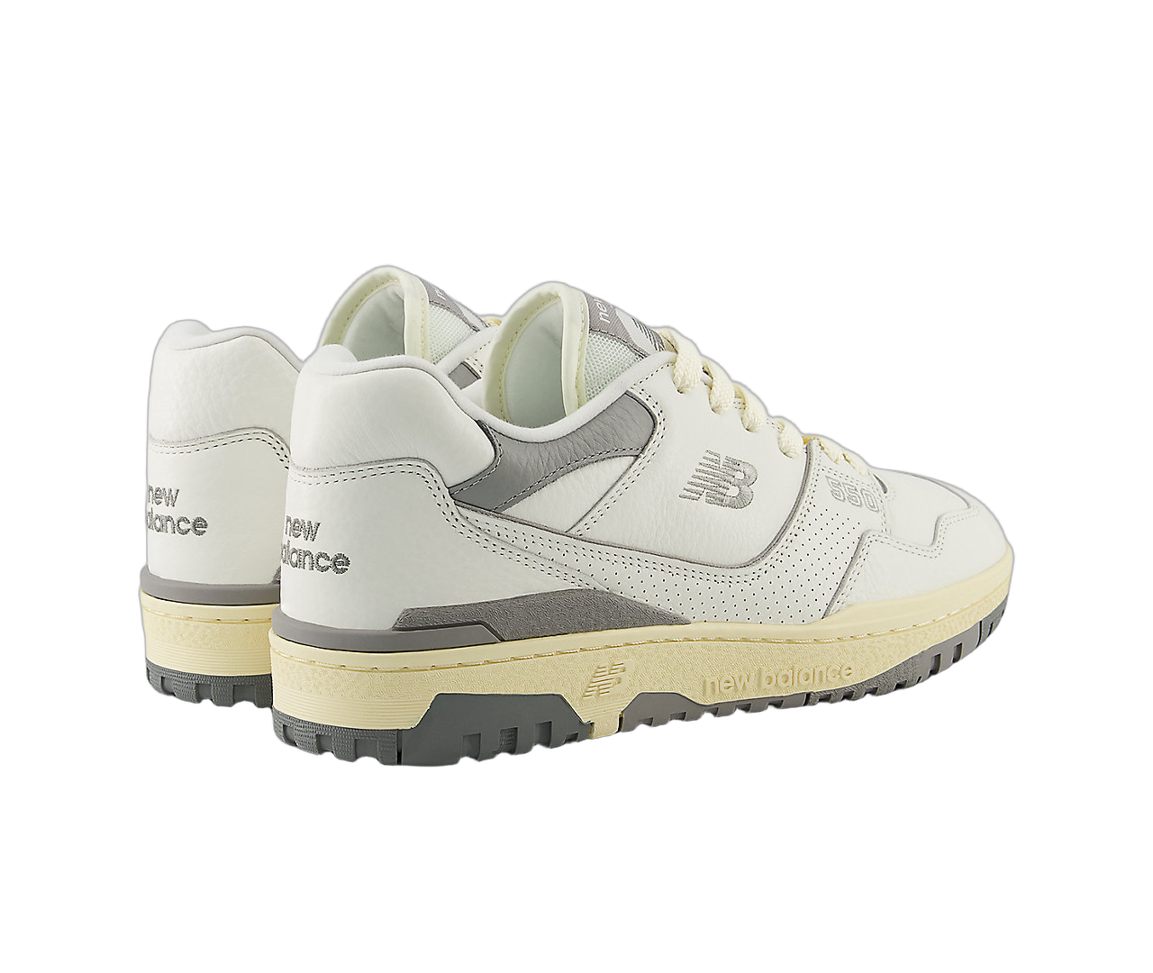 New Balance 550 Away Grey Mini Logo, Sea Salt/Team Away Grey/Calcium (BB550PTC)