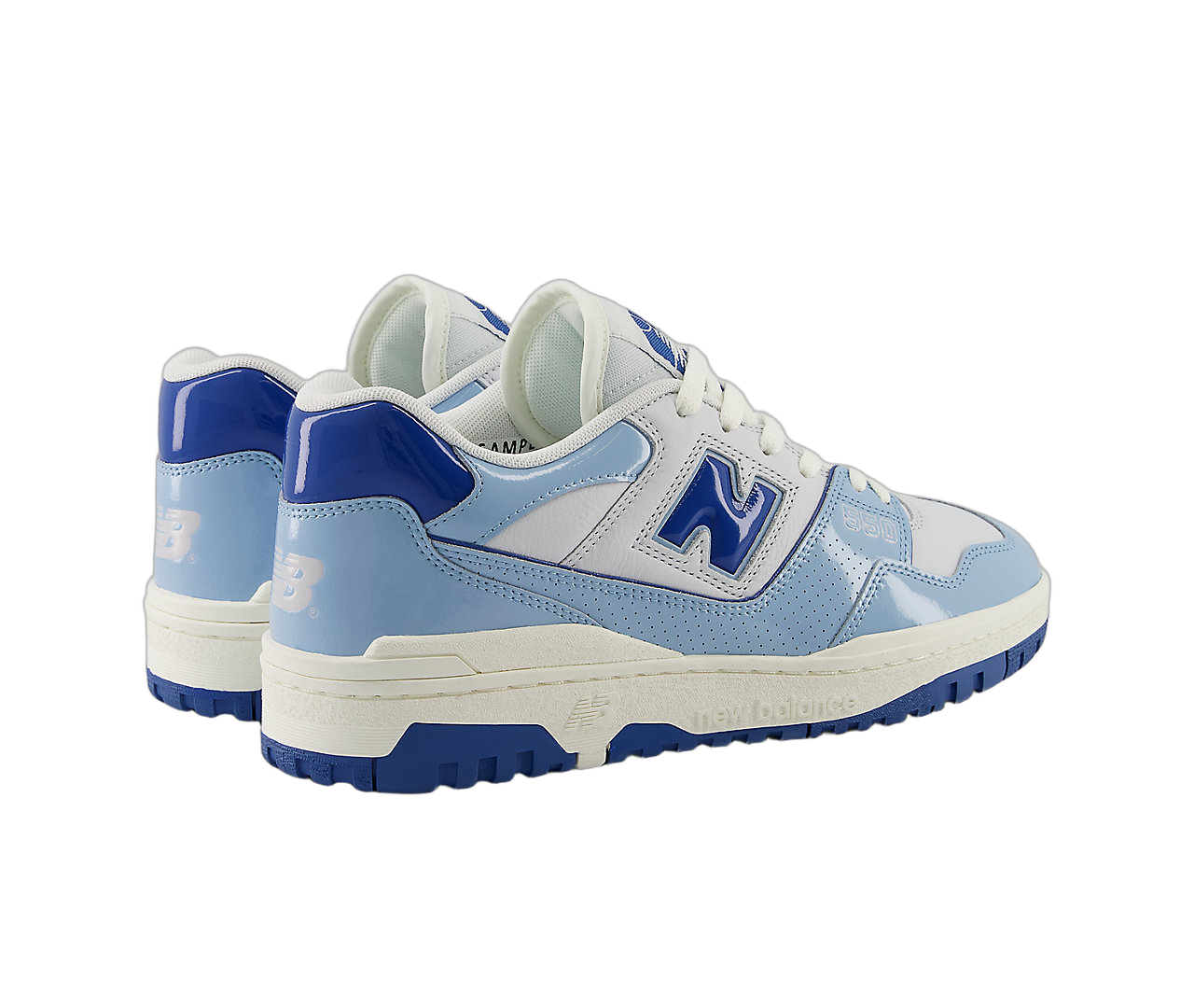 New Balance 550 Chrome Blue Patent, Chrome Blue/Sea Salt (BB550YKE)