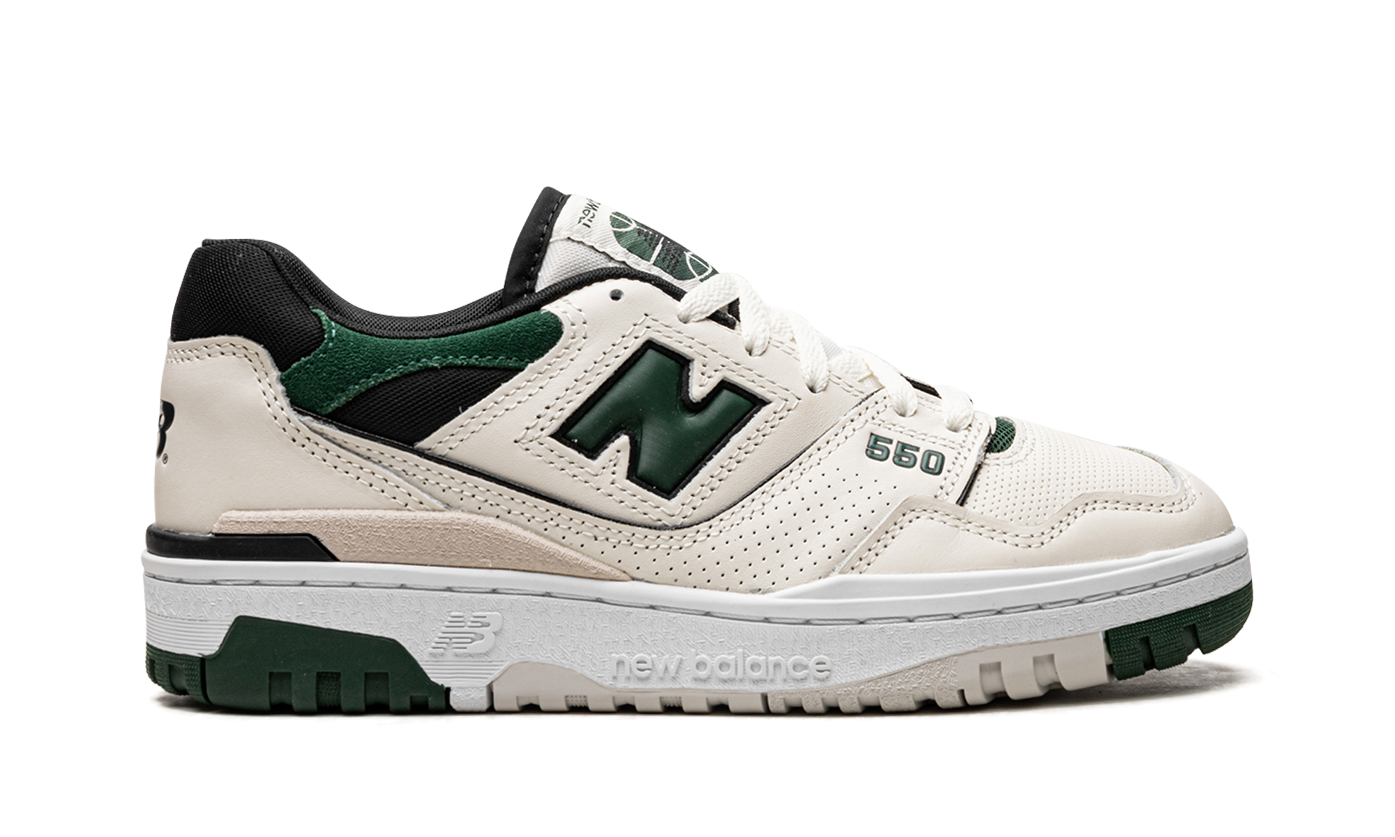 New Balance 550 Sea Salt Pine Green