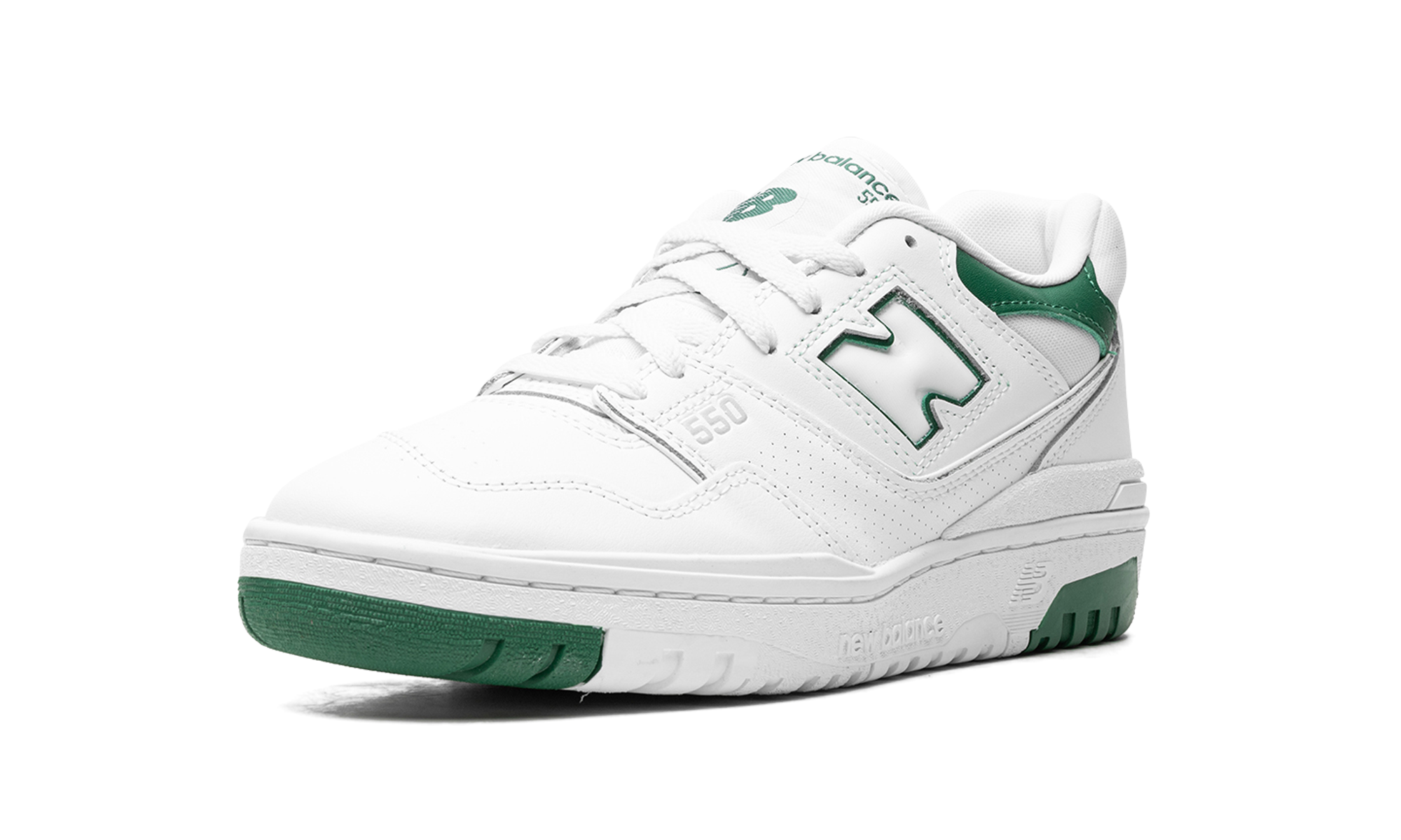 New Balance 550 White Classic Green