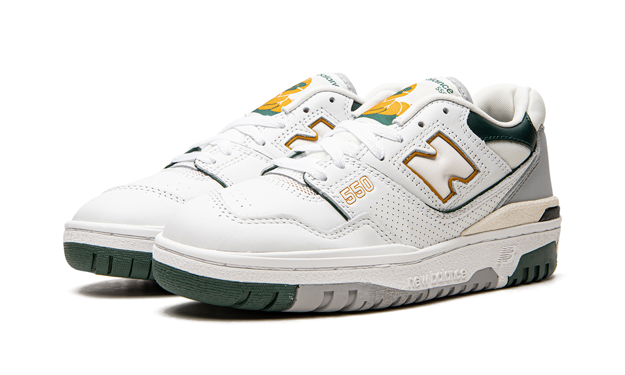 New Balance 550 White Nightwatch Green