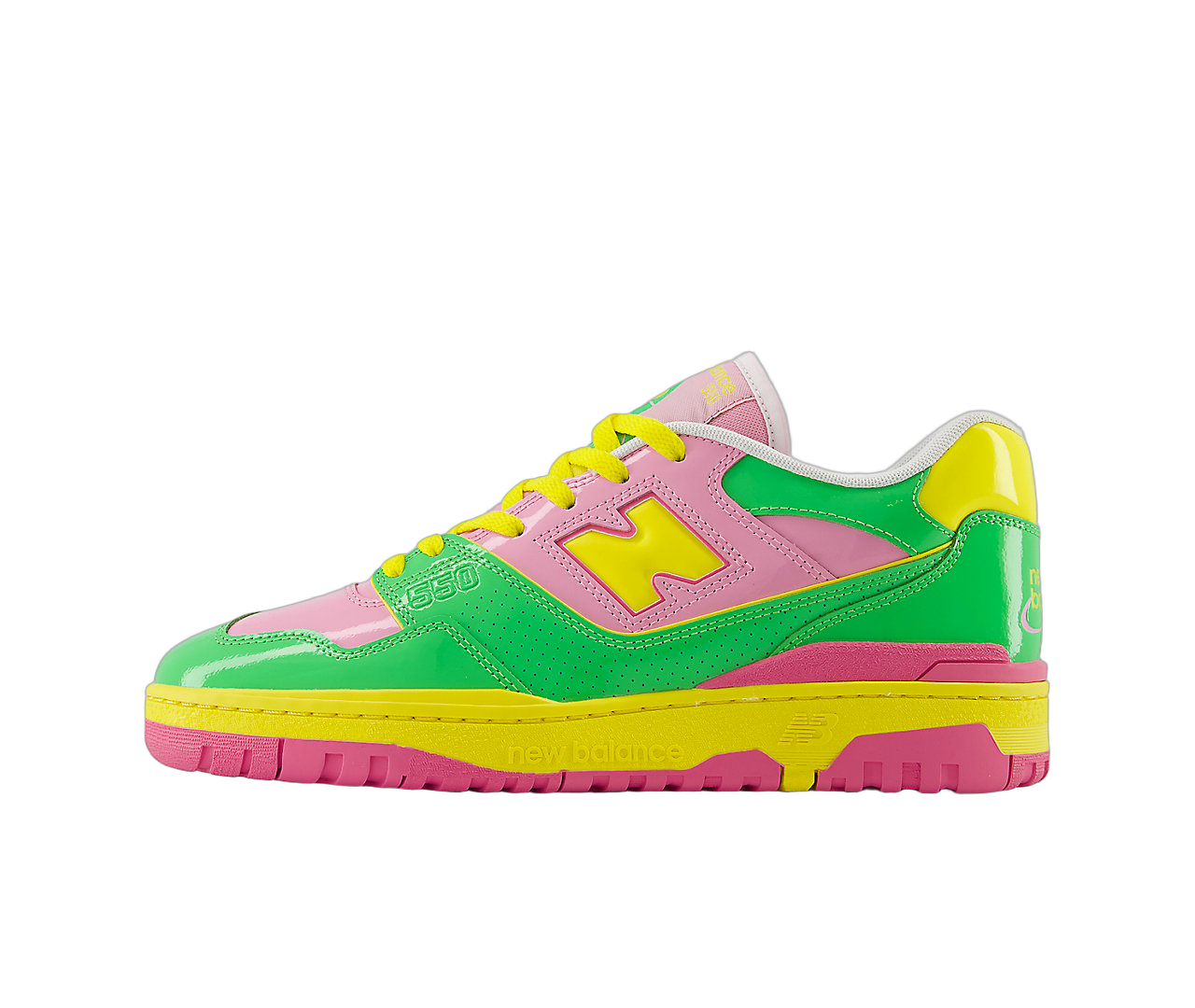 New Balance 550 Y2K Patent Leather Pack Pink Green - Sneak