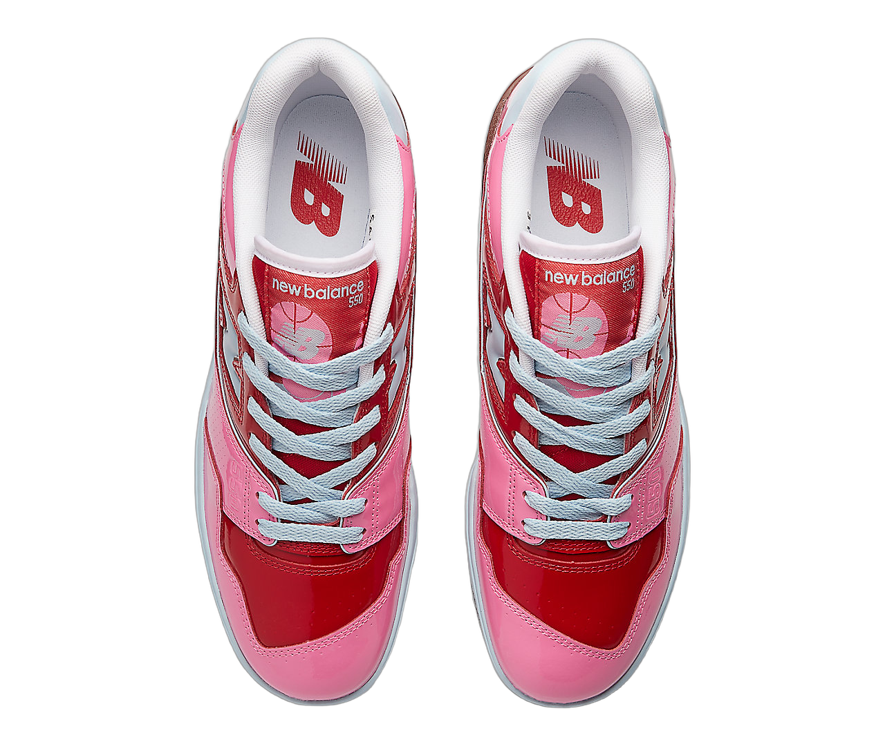 New Balance 550 Y2K Patent Leather Pack Red Pink, Red/Pink/Brown (BB550YKC)