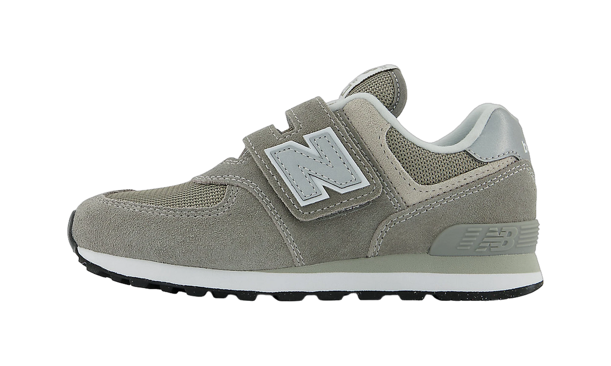 New Balance 574 Core Hook and Loop Grey White (PS)