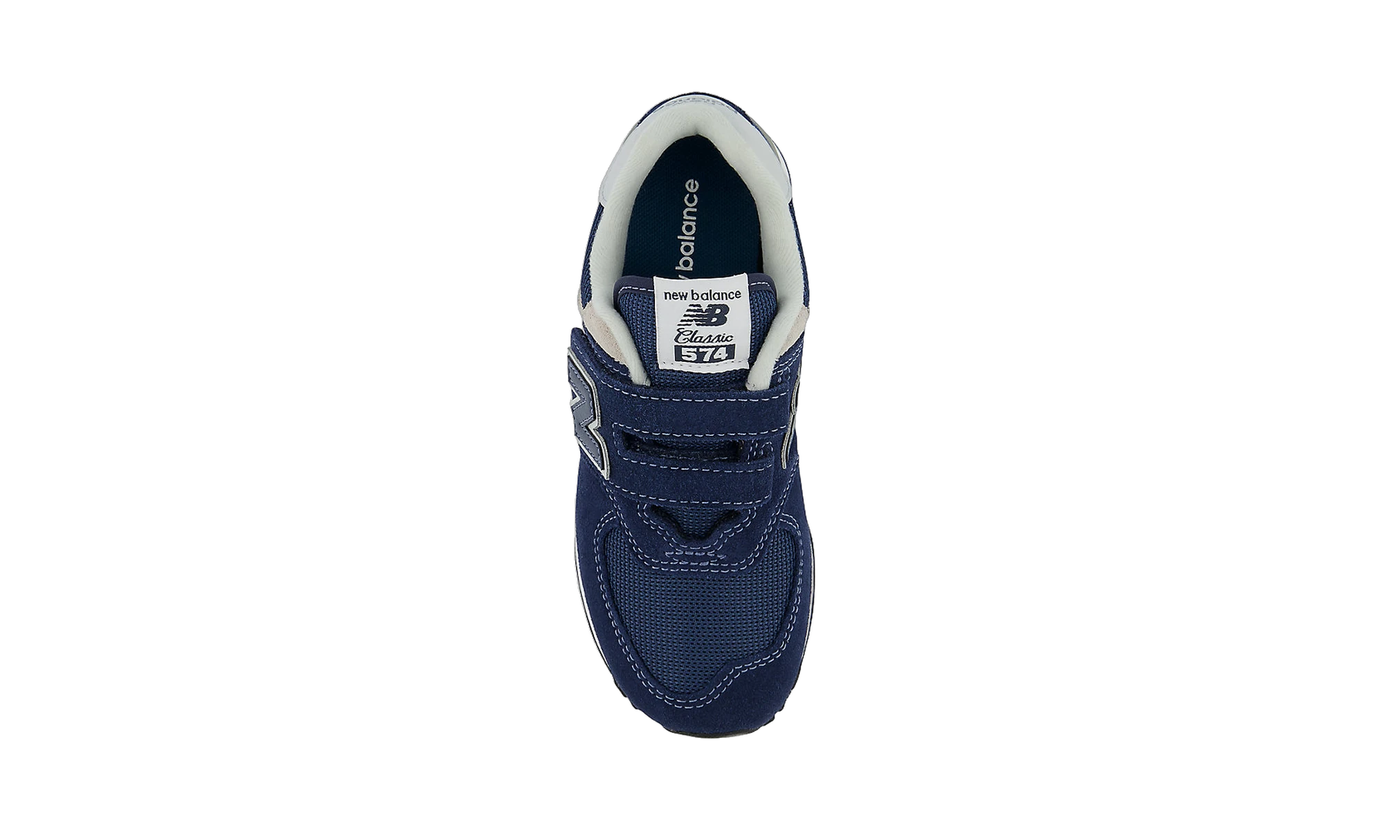 New Balance 574 Core Hook and Loop Navy White (PS)