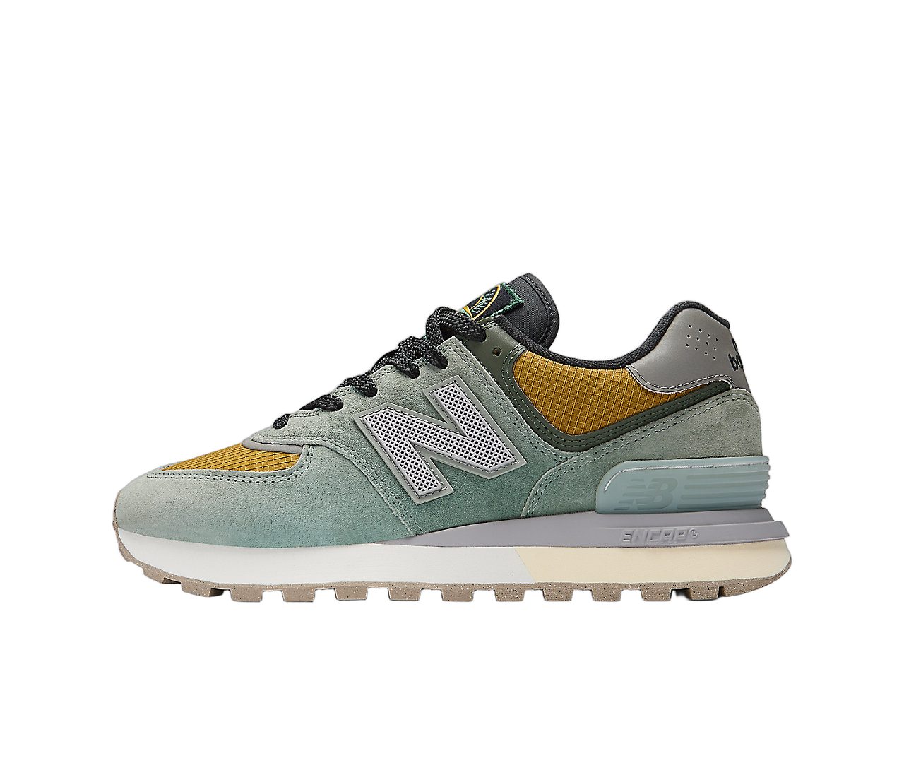 New Balance 574 Legacy Stone Island Light Green, Light Green/Mustard Gold (U574LGTN)