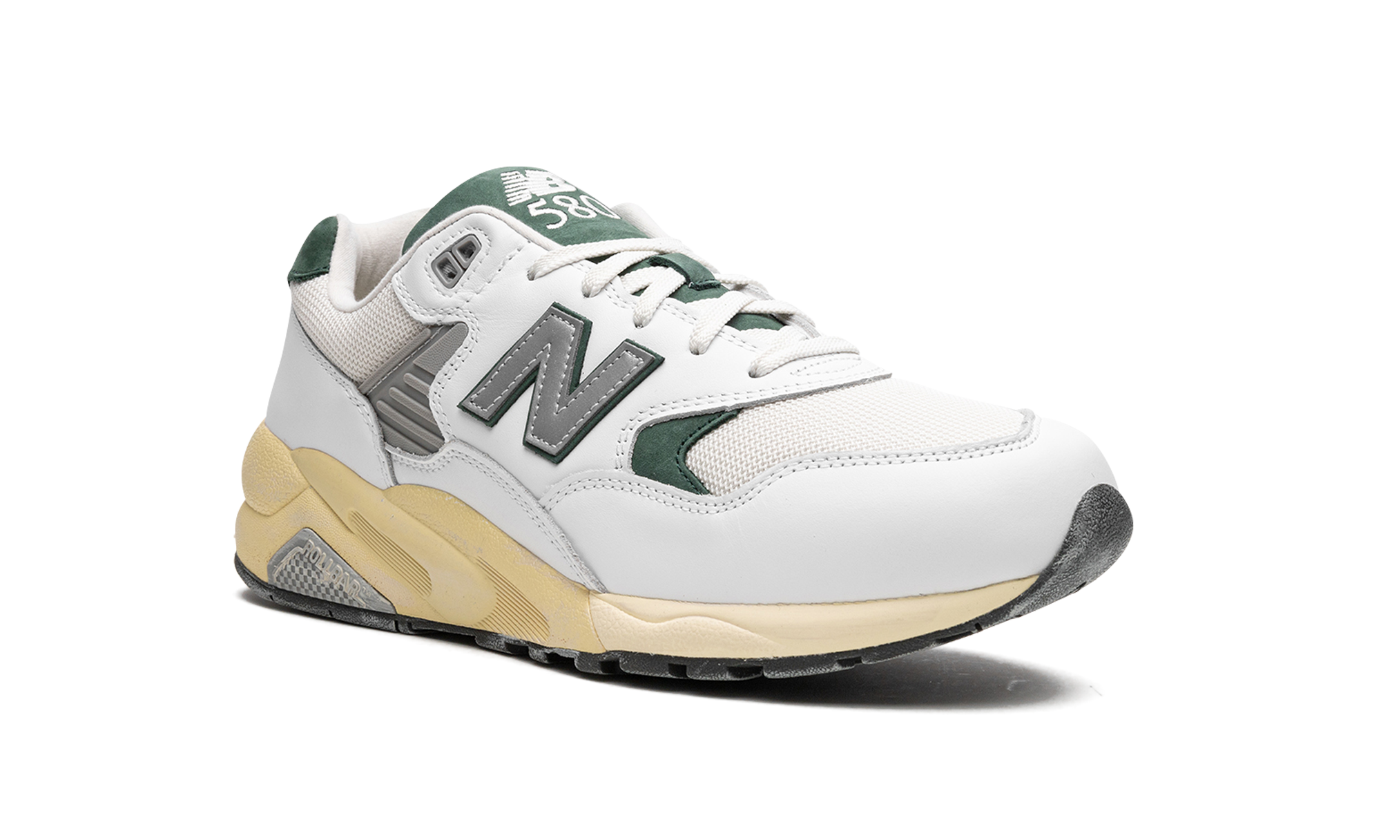 New Balance 580 White Nightwatch Green