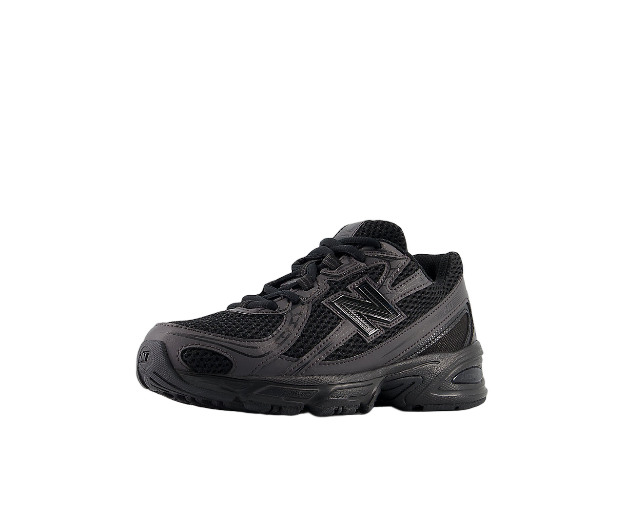 New Balance 740 Triple Black, Black/Black Cement (GR740BO)