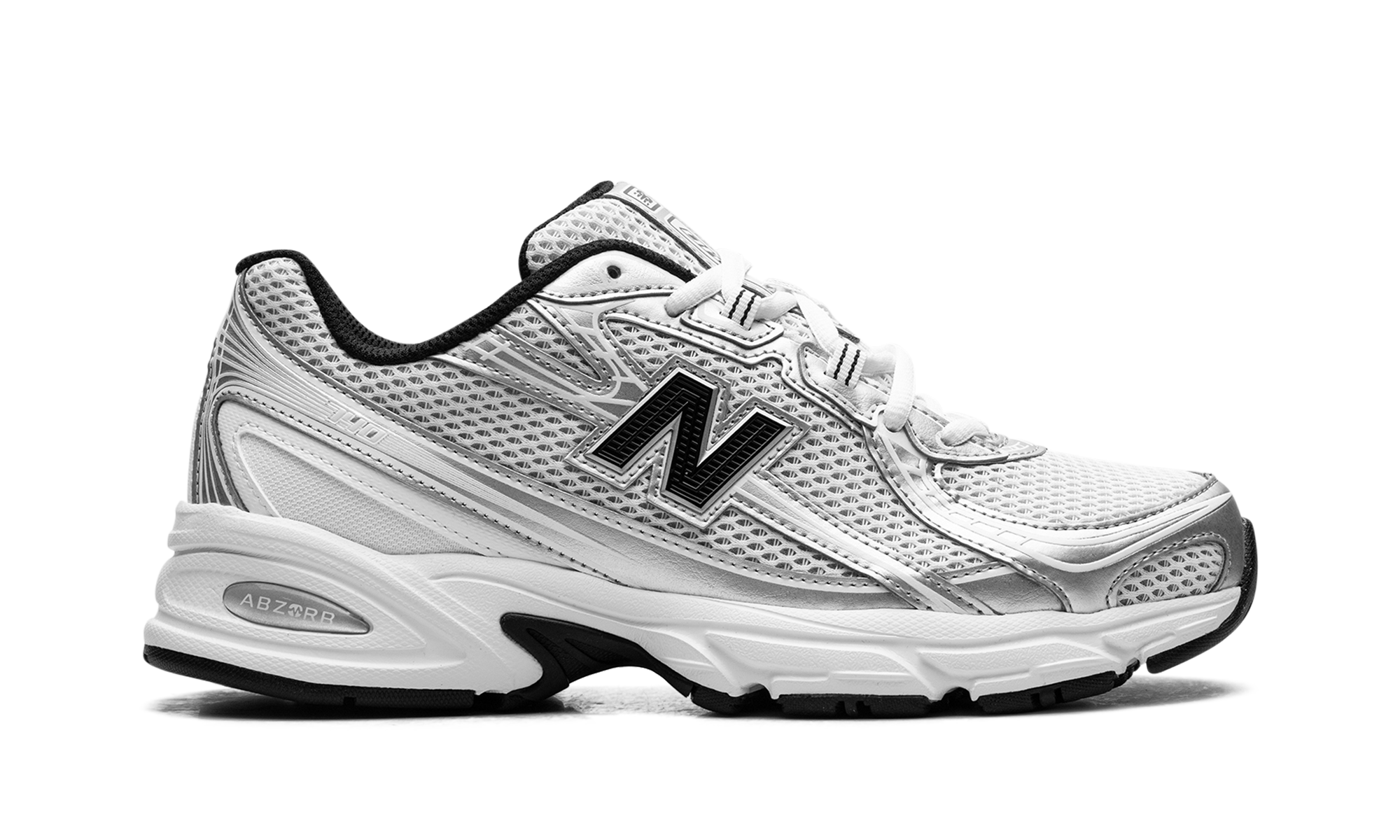 New Balance 740 White Silver Metallic Navy