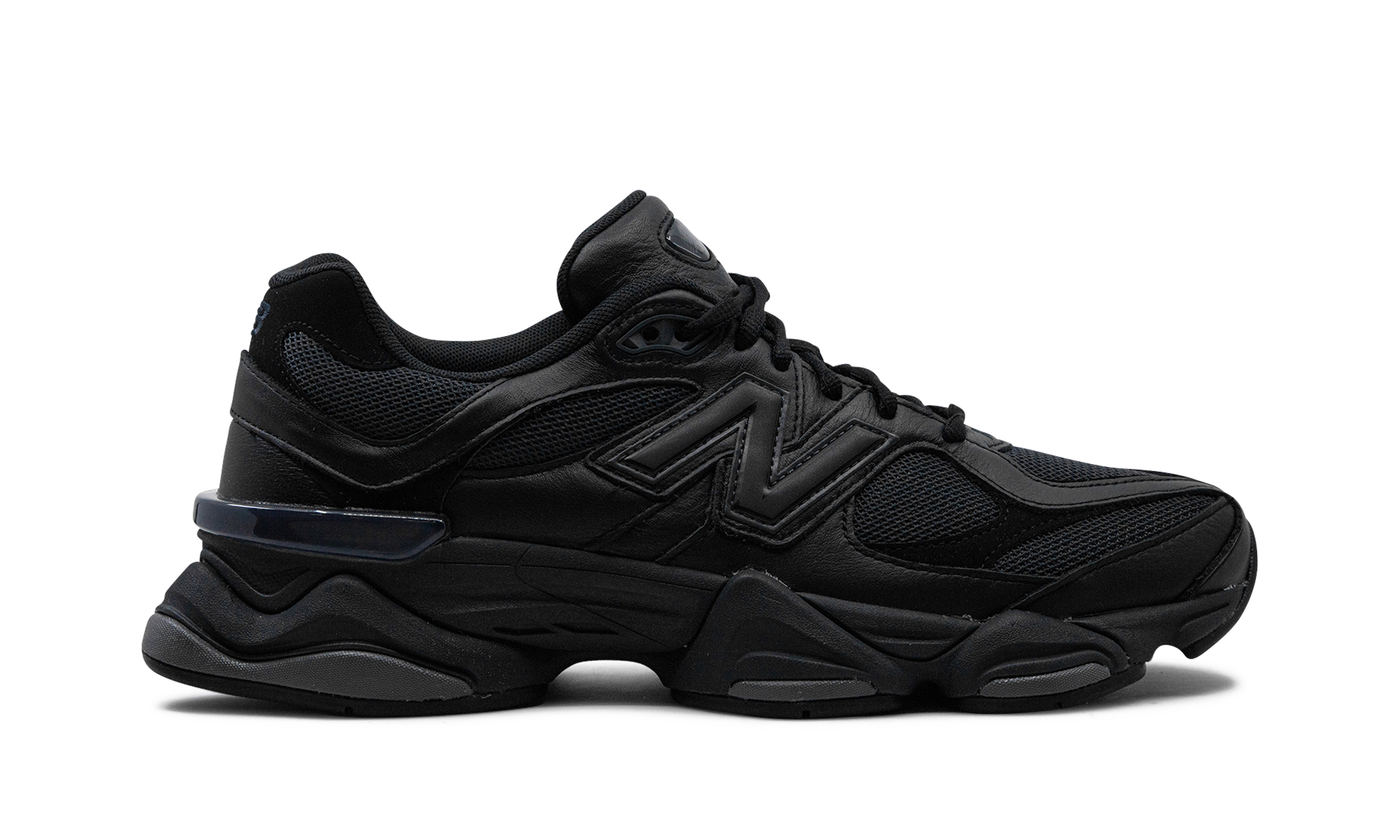 New Balance 9060 Triple Black Leather
