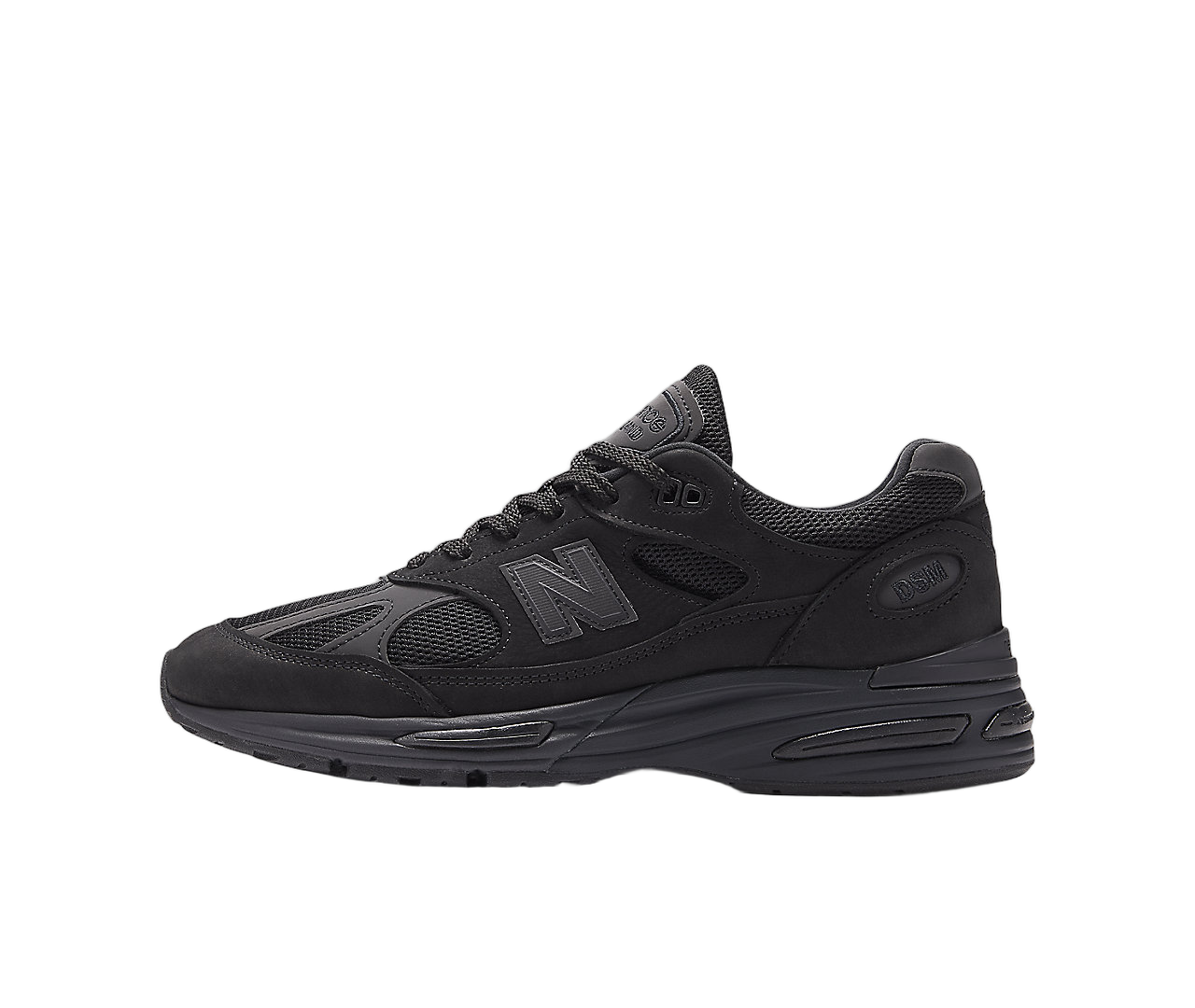 New Balance 991v2 MiUK Dover Street Market Triple Black, Black (U991DS2)