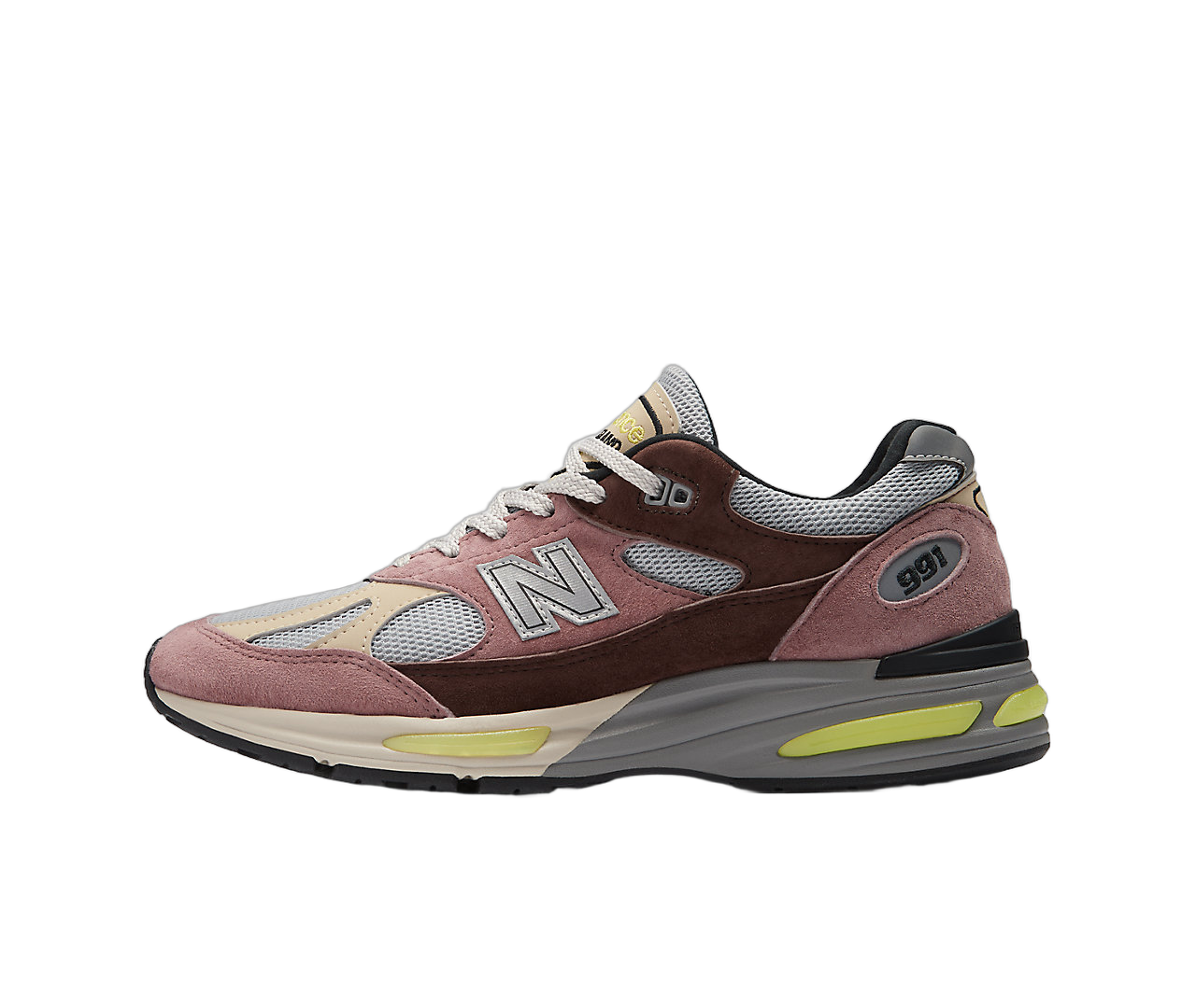 New Balance 991v2 MiUK Rosewood, Rosewood/Quiet Grey (U991MG2)