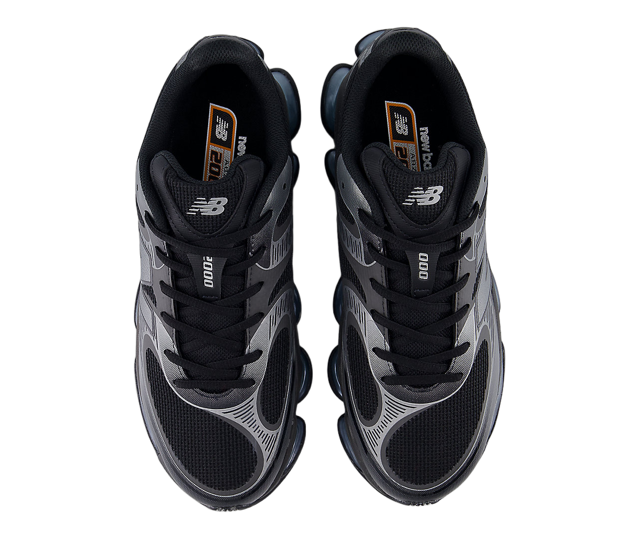 New Balance Abzorb 2000 Black Grey, Black/Dark Silver Metallic/Light Chrome Blue (U2000EA)