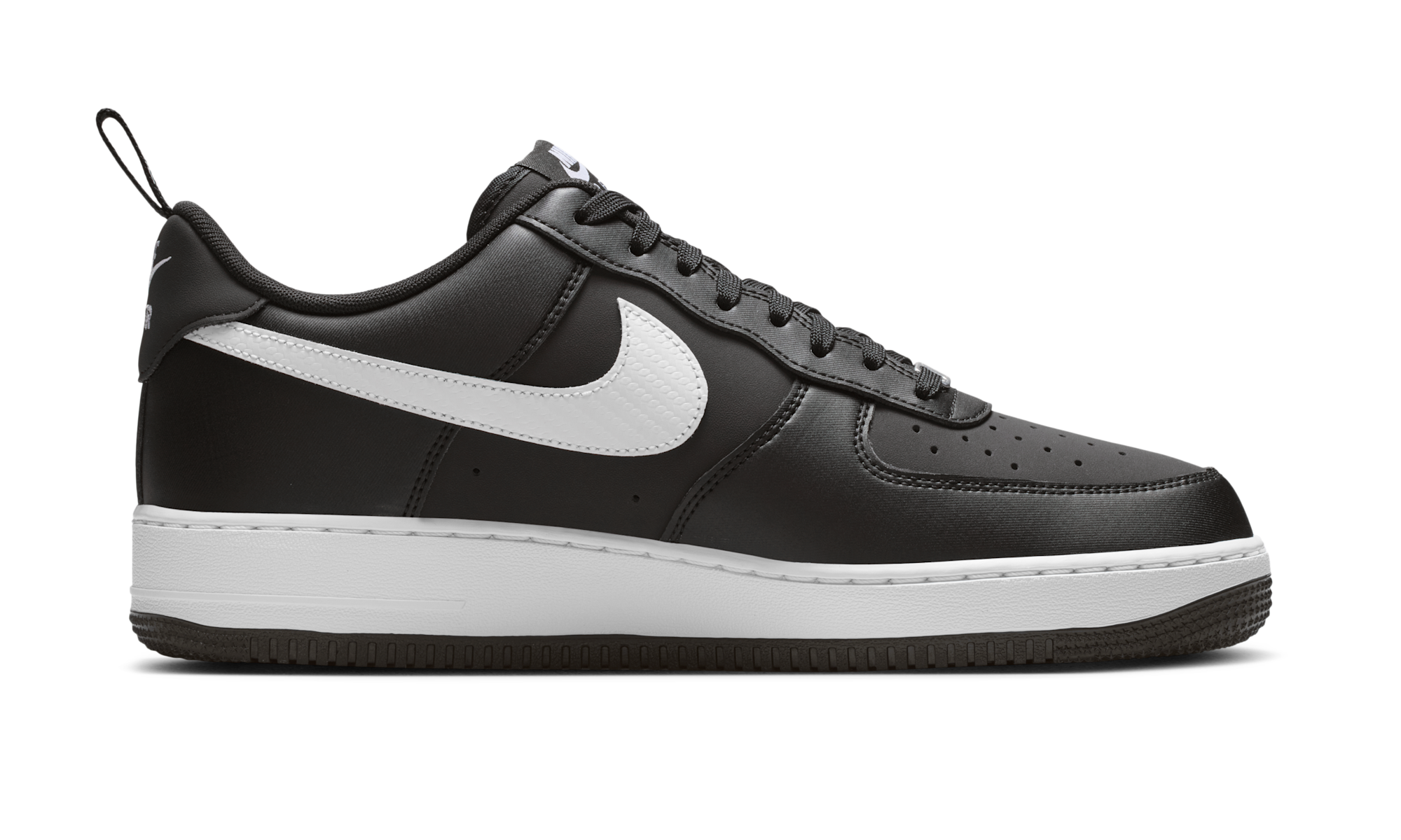 Nike Air Force 1 07 Lv8 Carbon Fiber Swoosh Black White