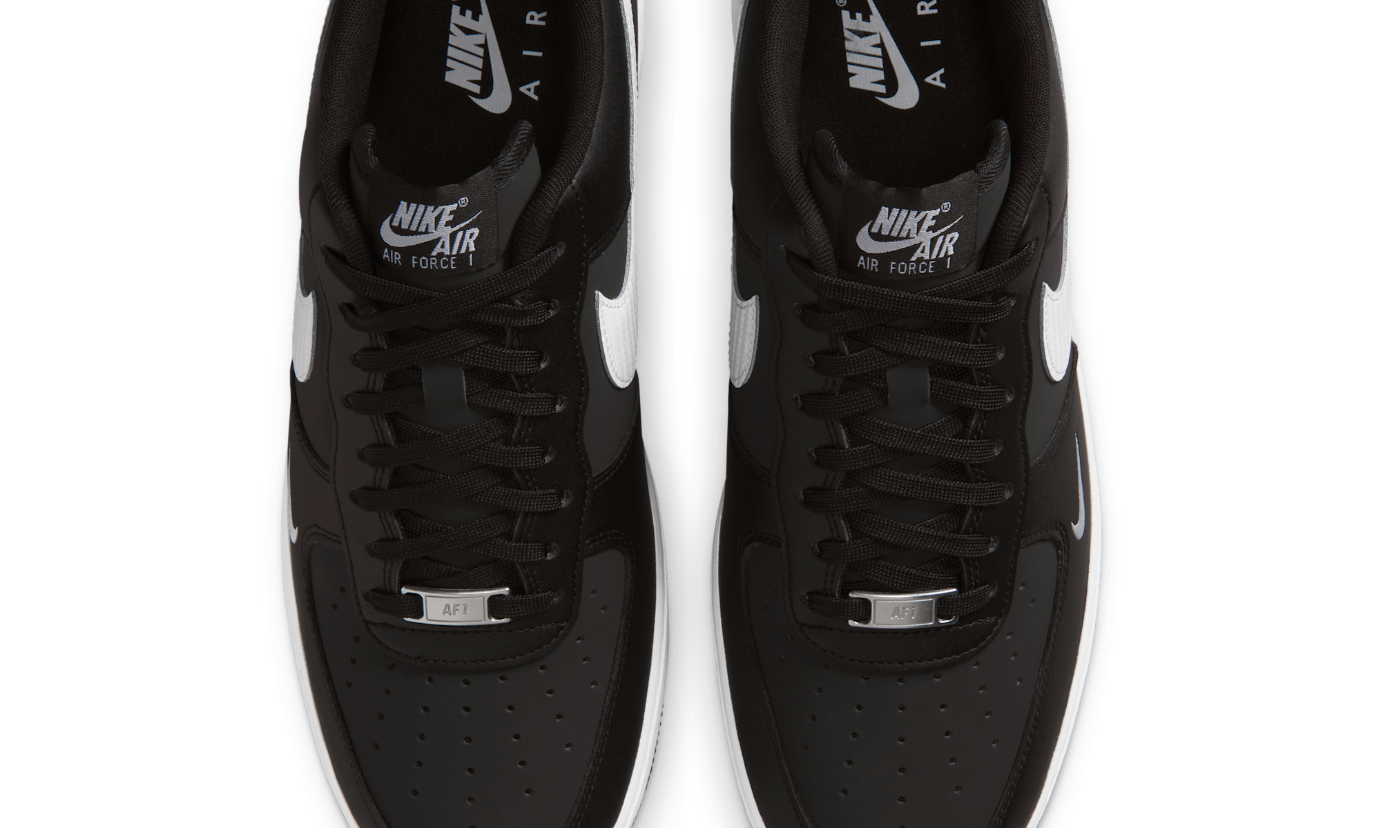 Nike Air Force 1 07 Lv8 Carbon Fiber Swoosh Black White