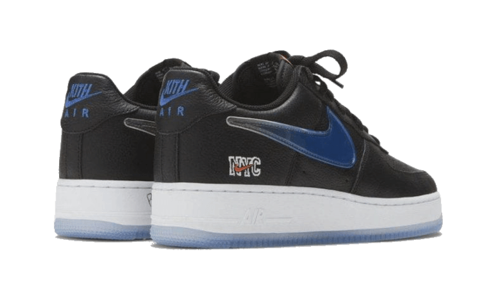 Nike Air Force 1 Low Kith Knicks Away, Black/Team Orange-Black-Rush Blue (CZ7928-001)