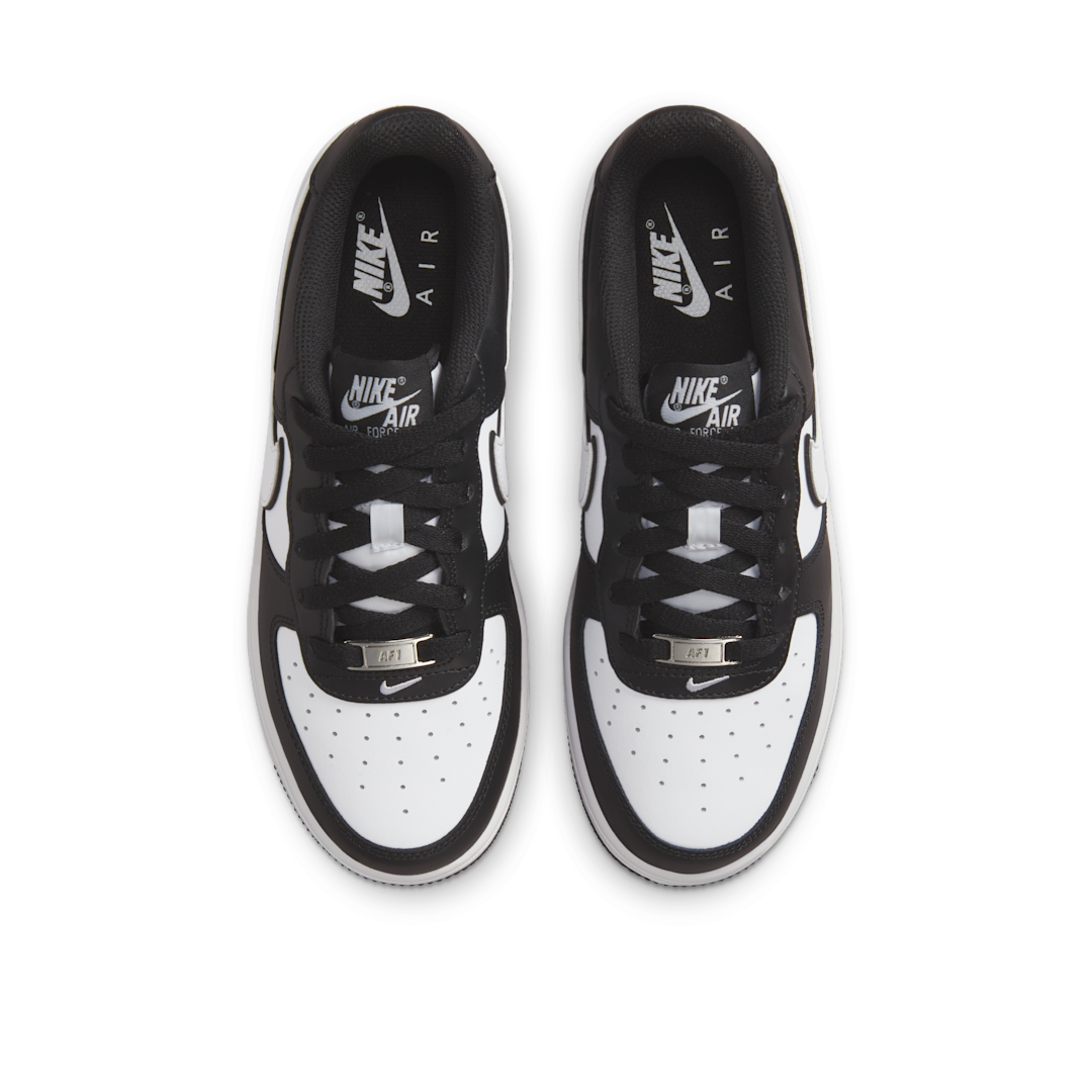 Nike Air Force 1 Low LV8 2 White Swoosh Panda, Black/Black/White (DV1621-001)