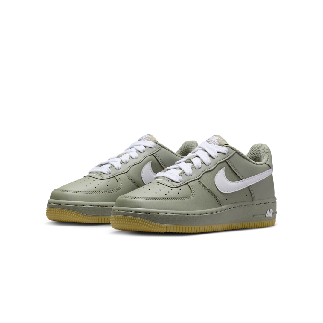 Nike Air Force 1 Low LV8 Light Army Gum White, Light Army/Gum Light Brown/Metallic Silver/White (HQ1911-300)