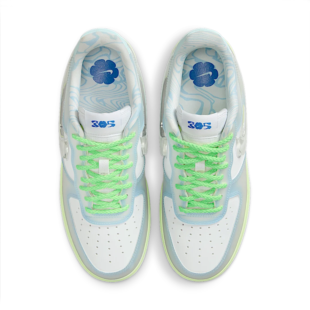 Nike Air Force 1 Low Serena Williams Design Crew Psychic Blue, Psychic Blue/White/Glacier Blue/Clear (HJ4399-400)