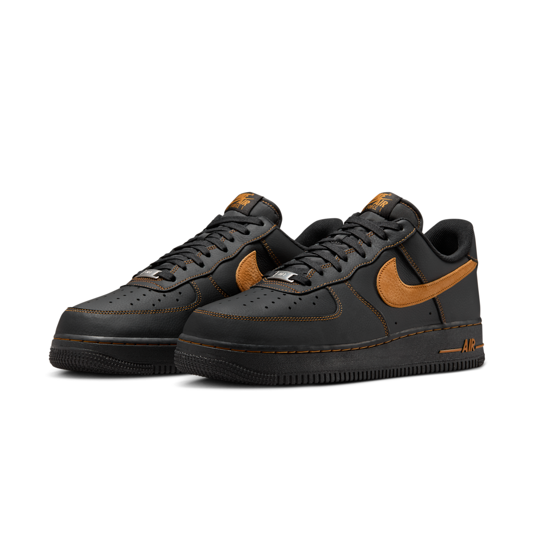 Nike Air Force 1 Low '07 LV8 Black Desert Ochre, Black/Desert Ochre (HQ2037-003 / II0512-001)
