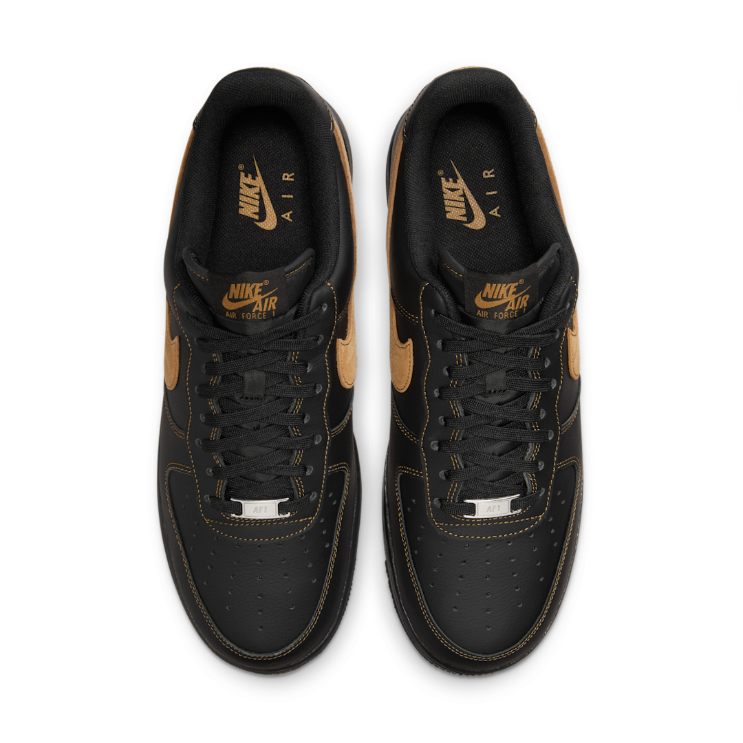 Nike Air Force 1 Low '07 LV8 Black Desert Ochre, Black/Desert Ochre (HQ2037-003 / II0512-001)