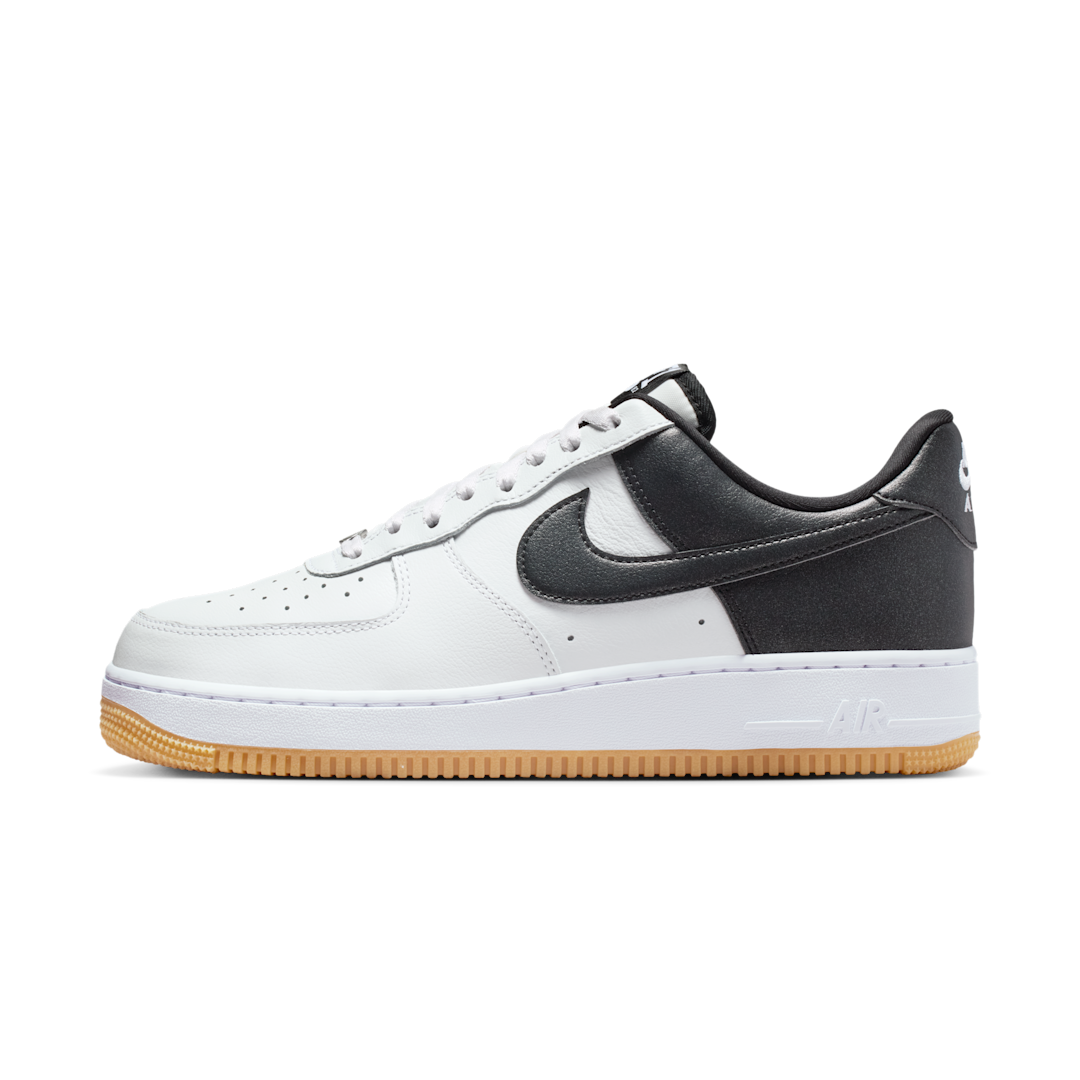 Nike Air Force 1 Low '07 LV8 White Black Metallic Silver