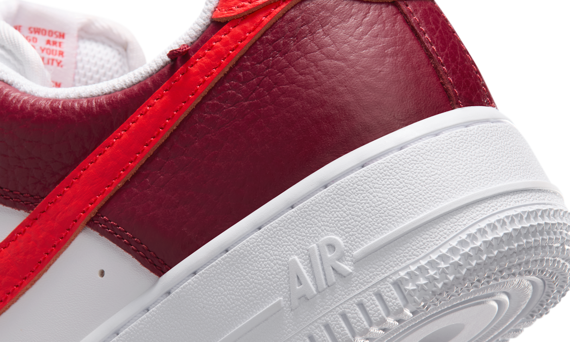 Nike Air Force 1 Low '07 White Light Crimson Gold Charm Bracelet