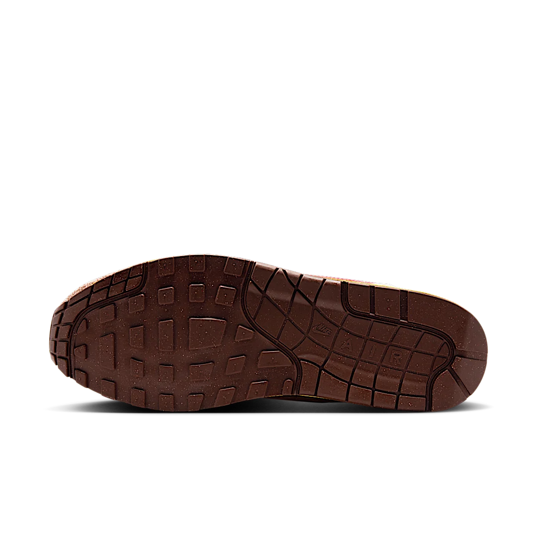 Nike Air Max 1 .SWOOSH Low Poly Big Head Origins, Light Chocolate/Hemp/Sand Drift/University Red (HV5776-200)