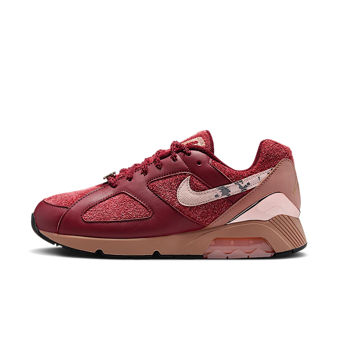 Nike Air Max 180 Apron Records Bloodline, Team Red/Fossil Rose/Pink Oxford (FZ3309-600)